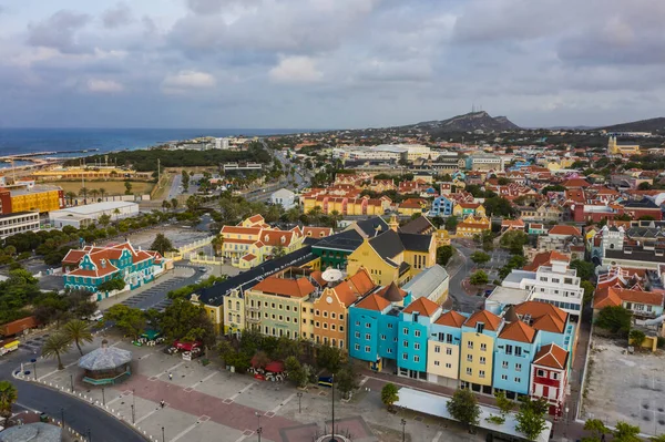 Вид Повітря Над Містом Віллемстад Куракао Карибське Море — стокове фото