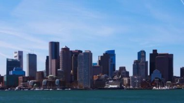4k liman arasında Boston Skyline Timelapse