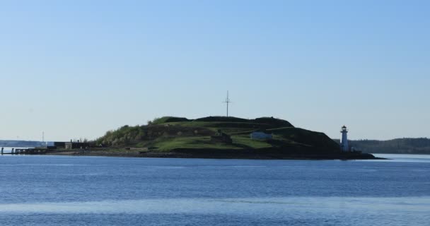 Νησί Τζόρτζις Στο Χάλιφαξ Νέα Σκωτία Καναδάς — Αρχείο Βίντεο