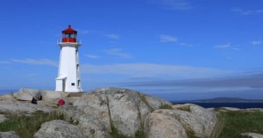 Peggys Cove deniz feneri, Nova Scotia 4 k görüntülemek