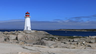 Sahne, Peggys Cove deniz feneri, Nova Scotia 4k