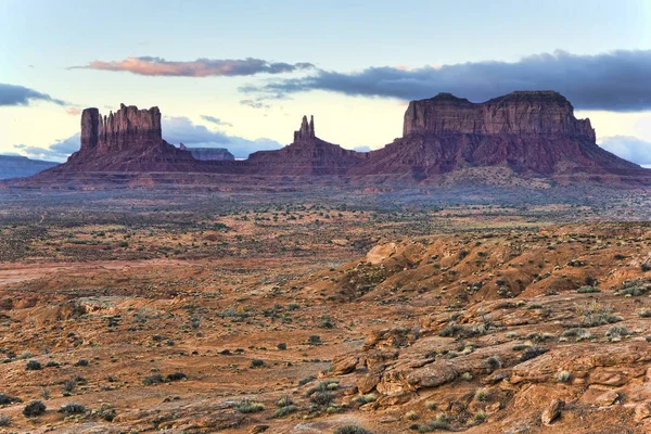 A Western view at Monument Valley, Arizona and Utah