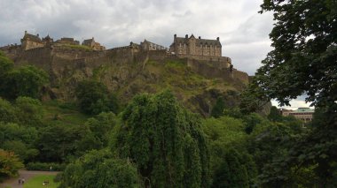 Tepe üzerinde yüksek İskoçya Edinburgh Castle