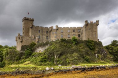 Dunvegan Castle, Isle of Skye İskoçya'da bir görünümünü