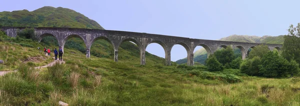 Panorâmico Glenfinnan Viaduto Escócia — Fotografia de Stock