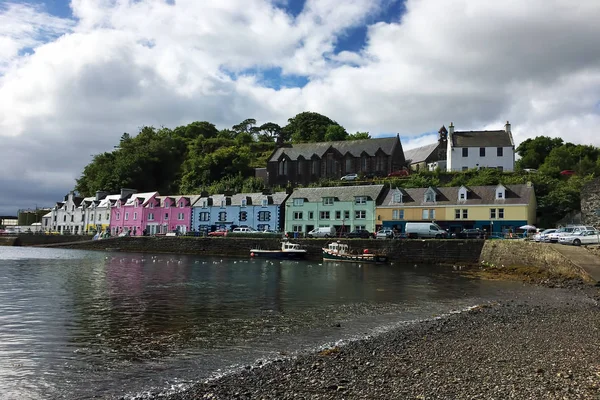 Coloridos Edificios Portree Skye Escocia — Foto de Stock