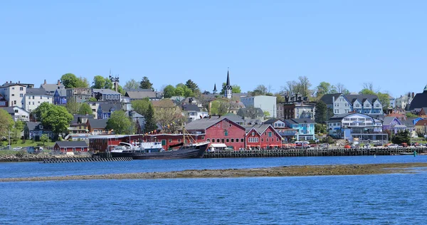 Een Weergave Van Lunenburg Nova Scotia Waterkant — Stockfoto
