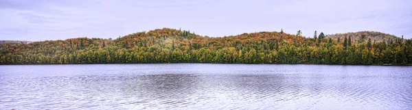 Panorama Kolorami Jesieni Agawa Canyon Kanada — Zdjęcie stockowe