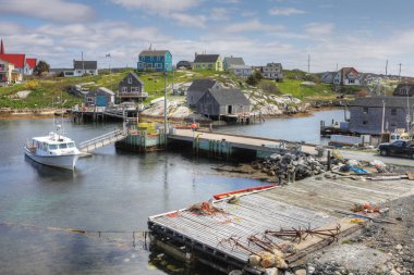 Peggy'nin Cove, Nova Scotia, Kanada bir görünümünü