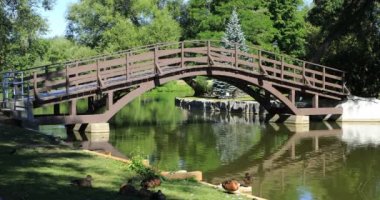 Stratford, Amerika Birleşik Devletleri, Avon nehri sahne ile Köprü 4k