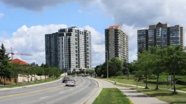 Timelapse trafik Mississauga, Kanada 4k