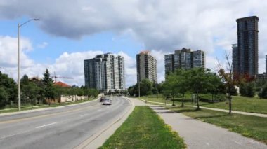 Timelapse trafik Mississauga, İstanbul 4k