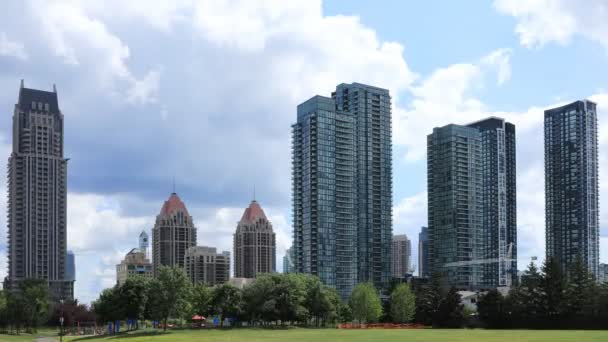 Timelapse Mississauga Ontario Centro Ciudad — Vídeo de stock