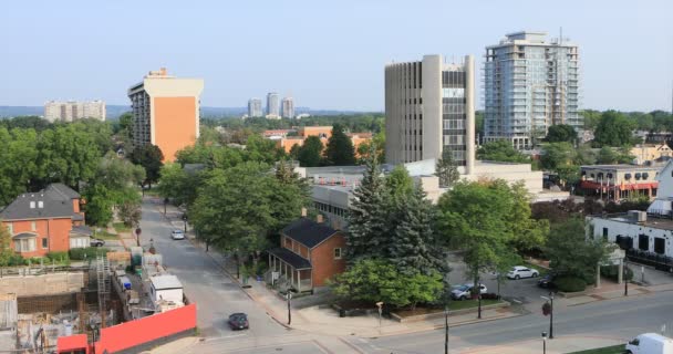 View Downtown Burlington Ontario Canada — Stock Video