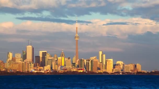 Toronto Timelapse Görünümünü Gece — Stok video