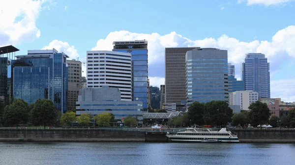 Vista Portland Oregon Buen Día Soleado — Foto de Stock