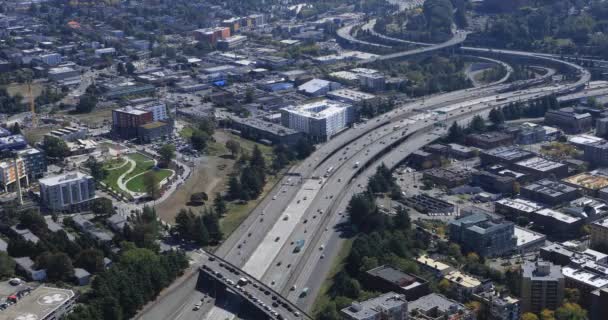 シアトル ワシントン州高速道路 のアンテナ — ストック動画