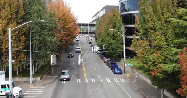 Straßenszene Seattle Washington — Stockvideo