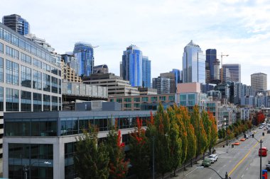 Seattle, Washington kıyı yakınındaki bir görünüm