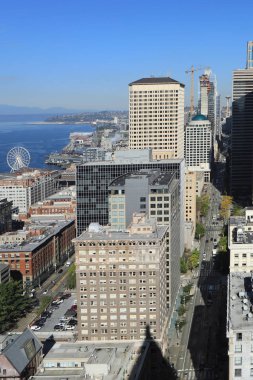 Gökdelenler Seattle, Washington'da bir dikey hava