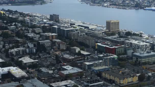 Aerial Timelapse Seattle Washington Området — Stockvideo