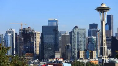 Timelapse Seattle, Washington şehir merkezinin 4k