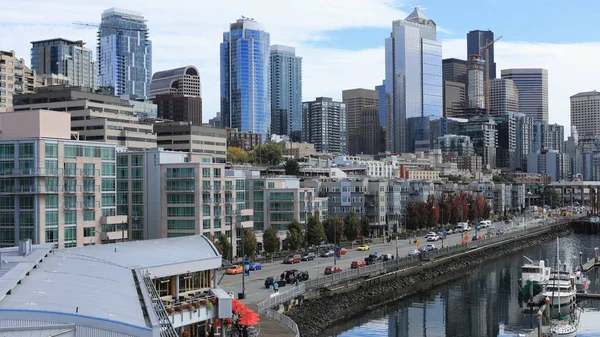 Seattle Washington Zona Costiera Scena — Foto Stock