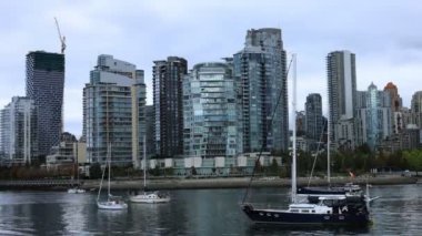 Vancouver, Kanada 4k Timelapse gökdelenler