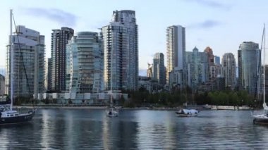 Gün gece timelapse Vancouver, British Columbia 4k için