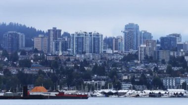 Gün gece timelapse Vancouver, Kanada 4k için