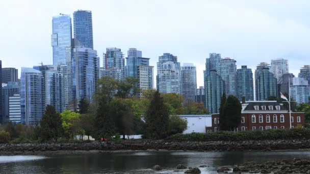 Timelapse Giorno Notte Vancouver Canada — Video Stock
