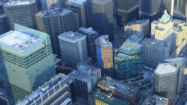 Una Antena Del Núcleo Toronto Oscuridad — Foto de Stock