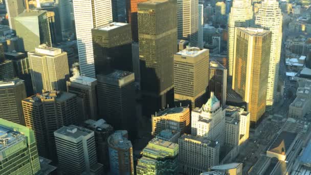 Aerial Timelapse Scene Toronto Ontario — Stock Video