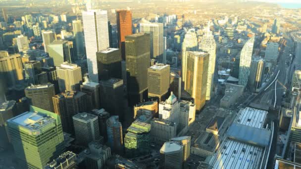 Escena Del Timelapse Aéreo Toronto Canadá — Vídeos de Stock