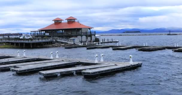 Marina Scene Burlington Vermont — Stock Video