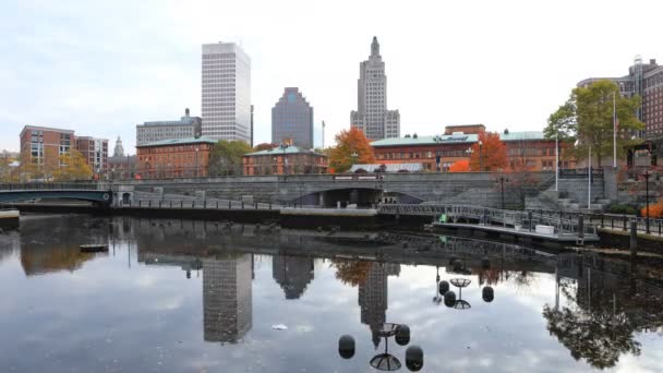 Timelapse Downtown Providence — Stock Video
