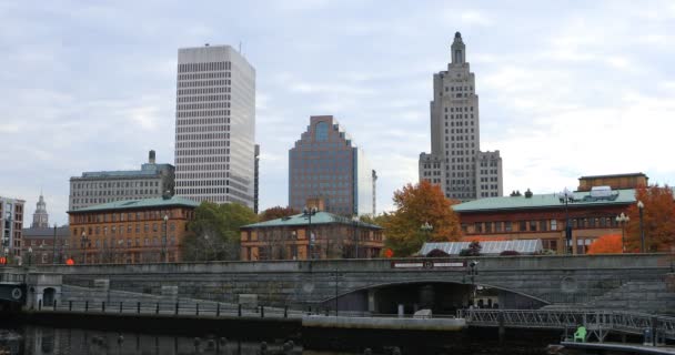 Pohled Downtown Providence — Stock video