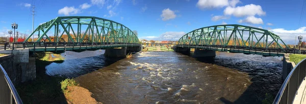 Panoráma Twin Bridges Westfield Massachusetts Ben — Stock Fotó