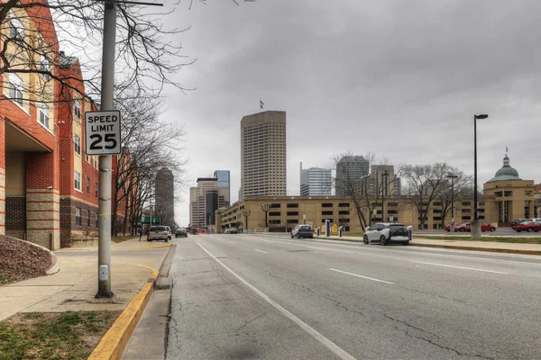 Street scene in Indianapolis, Indiana — Stock Photo, Image