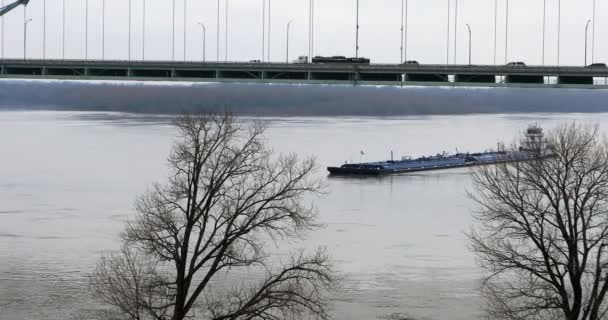 Mississippi Nehri Mavna Memphis Tennessee Tarafından Sahne — Stok video