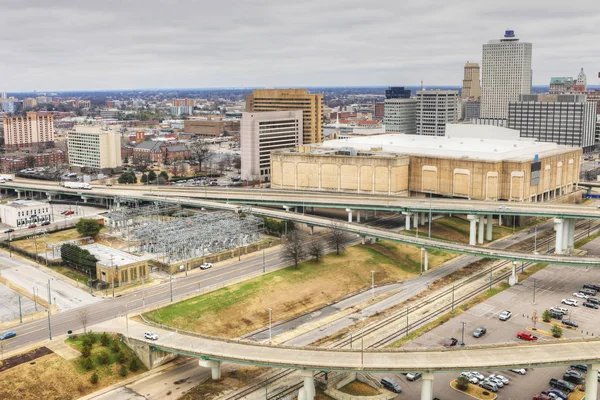 Una Vista Memphis Tennessee Centro Ciudad —  Fotos de Stock