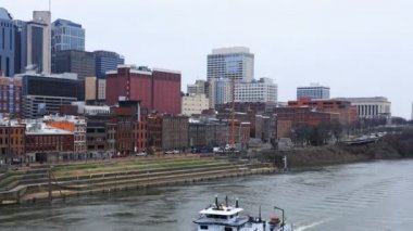 Nashville timelapse, Tennessee şehir merkezi 4k