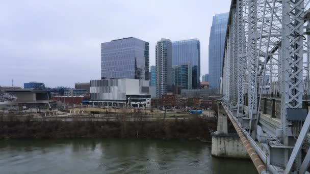 Timelapse Nashville Tennessee Centro Cidade — Vídeo de Stock