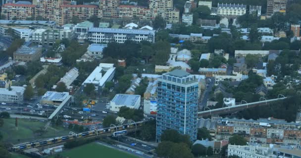 Antenne Von Sydney Australische Skyline — Stockvideo