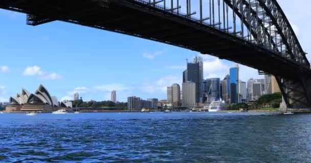 Sydney Austrália Baixa Harbour Bridge — Vídeo de Stock