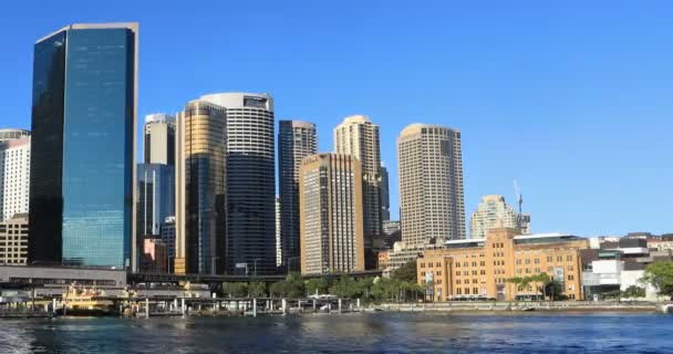 Timelapse Sydney Ausztrália Skyline Szép Napon — Stock videók