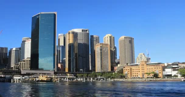 Sydney Timelapse Görünümü Avustralya Şehir Merkezi — Stok video