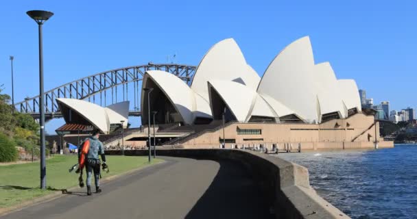 Sydney Nova Gales Sul Austrália Março 2019 Timelapse Sydney Opera — Vídeo de Stock