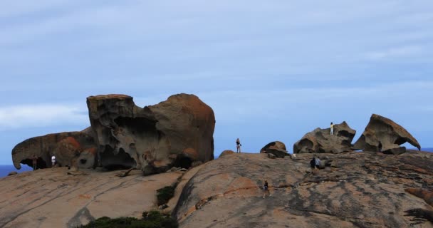 Чудові Скелі Острові Кенгуру Австралія — стокове відео