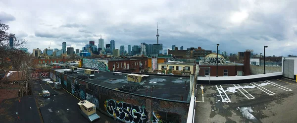 Utsikt över hustaken i Chinatown, Toronto — Stockfoto